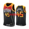 Men Basketball Jersey Donovan 45 Mitchell Mike 10 Conley 00 Clarkson Rudy 27 Gobert 17 Udoka Azubuike 15 Derrick Favors Breathable S-5XL