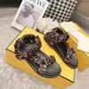 Kvinnor Sandaler Slipper Designer Sliders Platform Slides Sandal For Woman Summer Shoe Fashion Sandles Leather Beach Flip Flips With Box