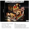 Kit de maison de poupée avec meubles à assembler, maison de poupée Miniature en bois, bricolage, jouets Puzzle pour enfants M2011