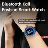 K50 Tam Dokunlu Yuvarlak Ekran Bluetooth Çağrı Akıllı İzle Erkekler Su Geçirmez Fitness Tracker Moda Sporları IOS Android için Akıllı Saat