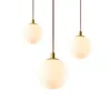 Lampy wiszące złoto szklane światła 15 cm 20 cm 25 cm na obiad w pokoju łóżka barowy Dekoracja sklepu 110V 220 VPendant