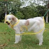 Waterproof Dog Raincoat Hood Transparent Pet Dog Puppy Rain Coat Cloak Costumes Clothes Cat Dogs Pet Supplies