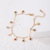 Boemia 1 pz/set cavigliere estive color oro multistrato cristallo trasparente gioielli in pietra accessori per gioielli da donna
