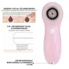 3 I 1 Electric Facial Cleansing Brush Silicone Roterande Face Deep Cleaning Skin Peeling Massager Cleanser Exfoliation New 220520