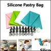 Stylish Color Home Baking Kit 26 / Set Kitchen Diy Frosting Pipe Cream Reusable Pastry Bag With 24 Nozzle Cake Decorating Tools Drop Deliver