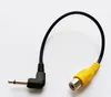 3.5 Cables, 90 Degree Angled 3.5MM Mono Male Jack To RCA Female Adapter For GPS AV-in Converter Video Cable