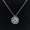 Cristal Aimant Coeur Acier Inoxydable Pendentif Collier Argent Or