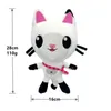 25cm Gabby Dollhouse Knuffel Mercat Cartoon Knuffels Mermaid Cat Plushie Dolls 35