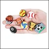 Shoe Parts Accessories Shoes 100Pcs/Lot Balls Foootball Charms Decorations Basketball Cartoon Pvc Croc Jibitz Buckle Boys Kids Party Gift