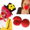 Adorable boule rouge éponge nez de Clown pour la décoration de mariage de fête noël Halloween Costume accessoires de robe magique