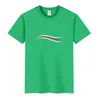 2022 デザイナー高級メンズレディース Tシャツ Tシャツフロント植毛レターシリコンバックシンプルな最新ハイストリートルーズオーバーサイズ Tシャツスケートボード Tシャツトップス