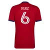 Espnsport 2022 Real Mens Soccer Jerseys Salt Kreilach Wood Ruiz Meram Cordova Glad Math Herrera Lake Home Football Shirt à manches courtes Uniformes