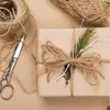 Opakowanie prezentów 2PCS 30 cmx30m metry brązowy Kraft owijanie papieru na wesele urodziny Paczka pakowanie sztuki