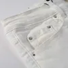 Jeans White Man Denim Mens Skinny Biker Slim Knee Ripped Rock Distressed Regular Motorcycle Fit Street Plus Size Trendy Guys Long Straightcowboy