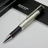 Silver av hög kvalitet Silver Fine Reliefs Barrel Ball Point Pennor Office Stationery Smooth Writing Promotion Pen No Box5955175