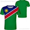 Namibia t Shirt Text Free مخصص مخصص رقم اسم NAM T-Shirt Nation Flag Na Republic Namibian College Print PO Clothing 220702