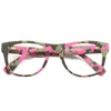 Moda Occhiali da sole Montature Uomo 2022 Occhiali quadrati Donna Camo Montatura per occhiali da vista Camouflage Rotondo Prescrizione Occhiali da vista rosa OcchialiFas