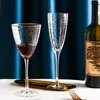 Vinglas Crystal Glass Golden Side Nordic Creative For Champagne Transparent Personlig hamrad bägge Hem Barwine