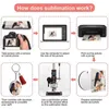 150PCS Sublimation Blanks Keychains Bulk, Keychains Ornament Set for Crafts, Jewelry Making AA220318