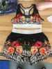 Dames Designer Badmode Trendy Print Badpak Mouwloze Vest Tanks + Shorts Twee Stuk Outfits Zomer Meisjes Bikini Pak Bodycon Trainingspak Charming