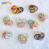 Nuevo 100pcs/lote Girl Candy Color Elastic Rubber Band Band Baby Baby Headband Scrunchie Accesorios
