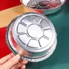 Round Heavy Duty Disposable Aluminum Foil Pans Packaging Dinner Service(Lids not included), For Baking, Roasting. BBQ, Perfect in kitchen, for Catering, Picnic, Camping