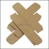 Brown Foldble Kraft Paper Package Boxes Pure Color Gfit Box Lipstick Craft Essential Oil Roller Bottle Storage Carton 7 Storlekar Drop Leverans