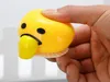 Descompressão vomitando bola de brinquedo de brinquedo de ovo de gema bolas de tensão sugando lento lento alívio de ansiedade estressado amarelo com caixa de varejo