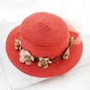 Wide Brim Hats Fashion Garland Straw Hat Women Summer Beach Sun Protection Outdoor Foldable Clothes AccessoriesWide Chur22