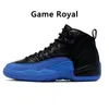 Zapatillas de baloncesto para hombre 12 Black Taxi Stealth Muslin Hyper Royal Playoffs Flu Game University Gold Zapatillas de deporte para hombre Zapatillas deportivas