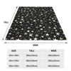 Blankets Bright Star Blanket Black Silver Shiny Stars Print Cool Bedspread Fleece Sofa Soft BlanketBlankets