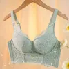 Conjunto de sujetador de niña dulce Sin anillo de acero Conjunto de ropa interior de pecho pequeño Tubo suave y cómodo Top Recoger corsé de encaje Abrigo sexy Pecho L220726