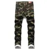 Camouflage Jeans Patchwork Pants Men Slim Fit High Quality Design Straight Biker Big Size Motocycle Men's Hip Hop Trousers For Male 28-42