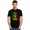 Męskie koszulki Jamajka Flaga Rasta T Shirt Men Cotton Leisure T-shirt Streetwear Hip Hop Tshirt Krótkie rękawie Jamajska duma TE240I