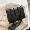 2022 Lvs Кошельки Дизайнерские сумки через плечо с цепочкой Женские трендовые сумки Маленькая черная сумка через плечо из искусственной кожи для женщин