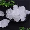 Losse edelstenen sieraden natuurlijke witte kristallen steen voor handgemaakte hanger kettingen sleutelhangers diy accessoires home ga dhhw3