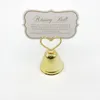 50st Golden Wedding Favors Gold Bell Place Card Holder Party Decoration Supplies Small Bell Name Cards Clip Photo Holders