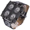 Montres-bracelets Shiweibao montres à Quartz hommes montre quatre fuseaux horaires militaire Camouflage bracelet sport Reloj Hombre