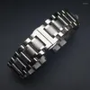 Watch Bands 12mm 14mm 16mm 18mm 20mm 22mm 24mm Width Band Stainless Steel Strap Five-bead Diving Accessories Tool Hele22