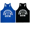 Men print stijl gym casual sport singlet tanktop tee stringer bodybuilding spier fitness vest 220617