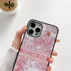 Fashion Luxury Designer Cell Phone Cases for Iphone 13 12 11 Pro max Xs Xr 7 8plus with Letters Blue Toile De Jouy Motif