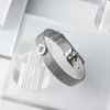 Bransoletki Brace Stal Bracelets Regulowany pasek zegarek CZ rzymski list zaręczynowy impreza żeńska biżuteria prezent BangleBangle Raym22