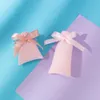 50pcs 7cmx9cm gioielli sacchetti di velluto rosa con tasto di flanella a nastro per le caramelle regalo per le decorazioni natalizie