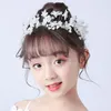 Accessori per capelli Flower Girls Band Crown Band Wedding Kids Floral Headband Garland Girl Pearl Great Party HEADHAIR7320980