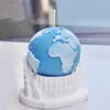 3D 지구 문 실리콘 캔들 곰팡이 DIY 창조적 인 공간 제작 수제 비누 수지 선물 아트 크래프트 홈 장식 220721