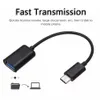 Typ-C OTG-adapterkabel USB 3.1 Typ C Man till USB3.0 En kvinnlig datakabeladapter 16 cm för universal typec-gränssnittstelefon