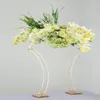 vendita decorazione 8 pezzi metallo geometrico oro vasi centrotavola matrimonio fiore stand decorazione per matrimoni tavolo iv321imak335