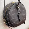Minyon boite chepeau dairesel kek omuz çantaları tasarımcı zinciri omuz çapraz gövde çapraz vücut çantası lüks deri yüksek kaliteli pochette