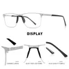 メリーズデザイン男性合金メガネフレームファッション男性正方形超視アイミオピア処方眼鏡S2001 W220423
