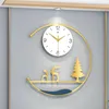 Väggklockor modern konst rolig metallklocka vardagsrum guld chic stilig klock sovrum tyst enkel horloge mural hem dekorwall